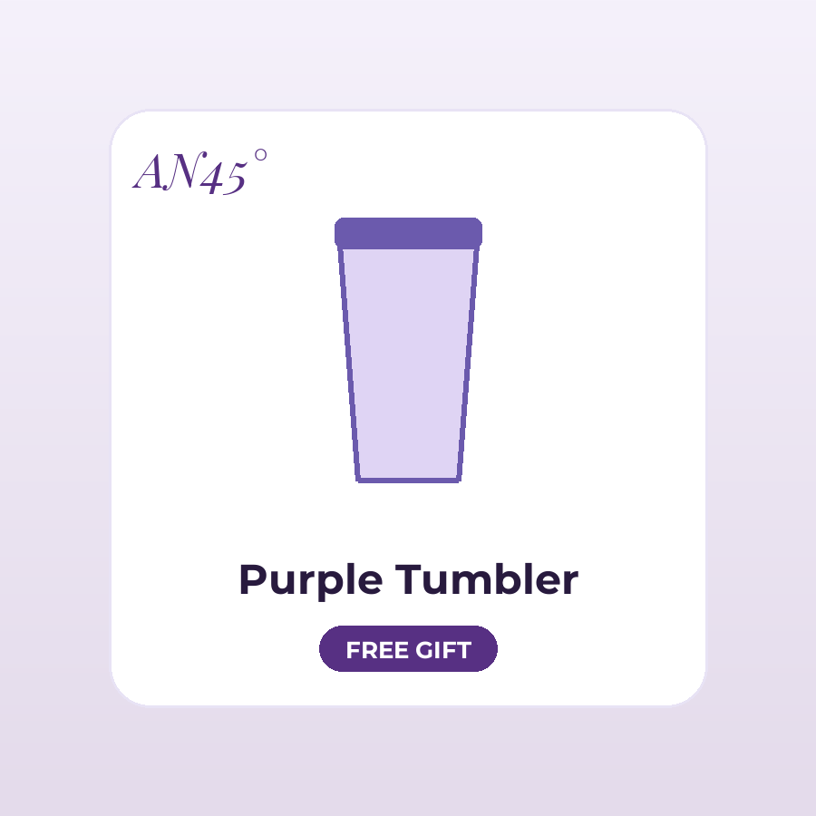AN45° Purple Tumbler — free gift