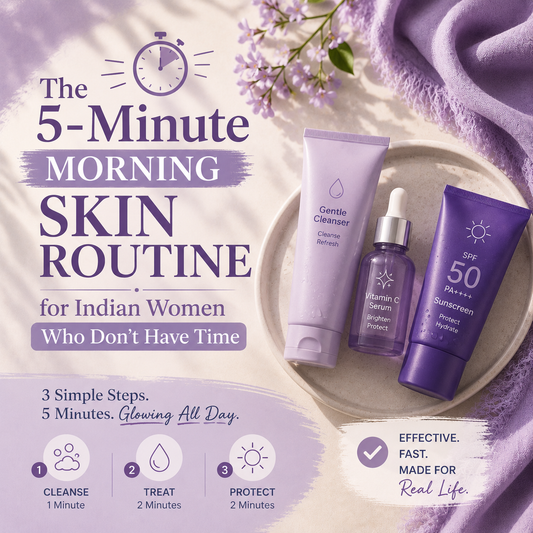 The 5-Minute Morning Skin Routine for Indian Women Who Don't Have Time