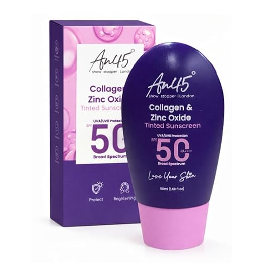 AN45° SPF 50 Tinted Sunscreen Fluid