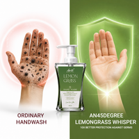 Ordinary hand wash vs AN45° Lemongrass