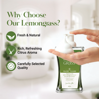 Why choose the Lemongrass hand wash — fresh and natural, rich refreshing citrus aroma, carefully selected quality